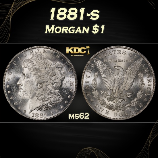 1881-s Morgan Dollar $1 Grades ms62