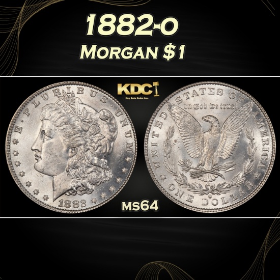 1882-o Morgan Dollar $1 Grades ms64
