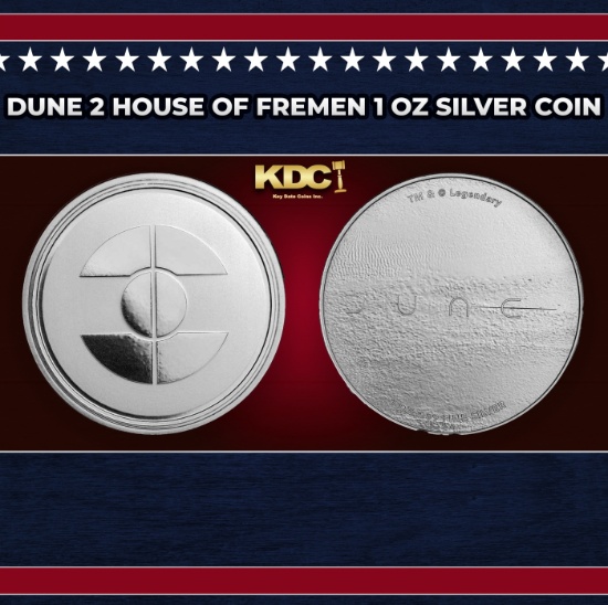 Dune 2 House of Fremen 1 oz Silver Coin Round