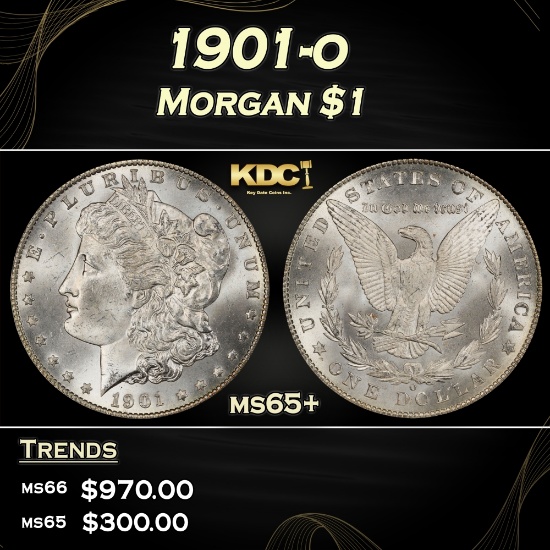 1901-o Morgan Dollar $1 Grades ms65+