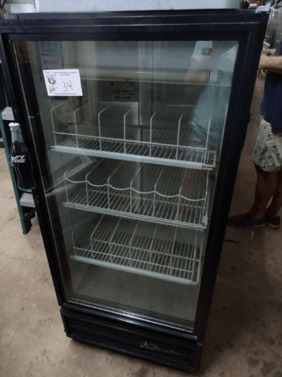 True 1 Door Glass Cooler