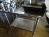 Stainless Steel Table w/ Backsplash