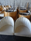 White Round Back Chairs