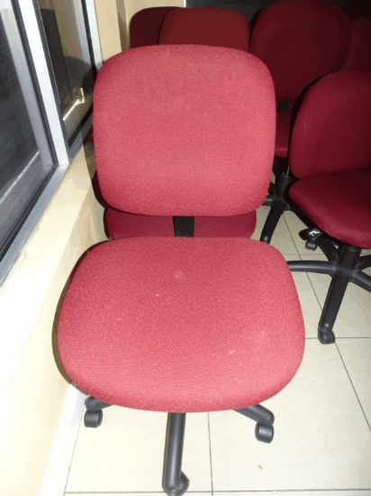 Red Fabric Chairs