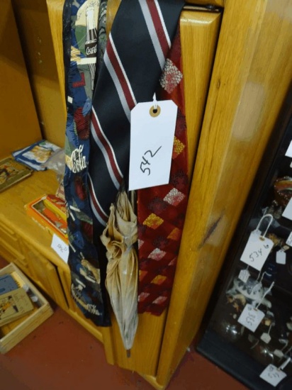 Assorted Ties & Vintage Umbrellas