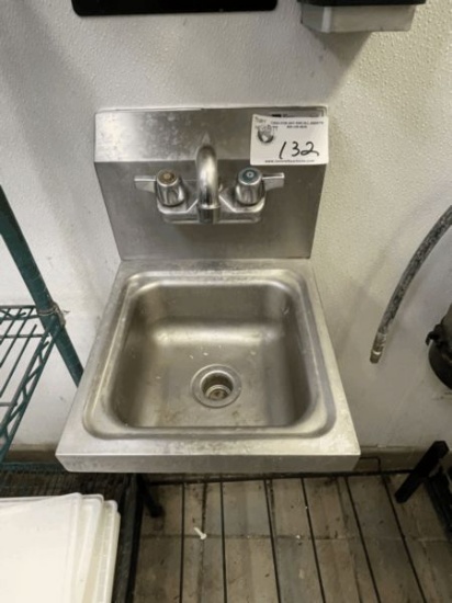 12" Stainless Wall Mounted Hand Sink