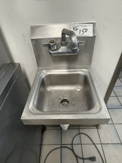 12" Stainless Wall Mounted Hand Sink
