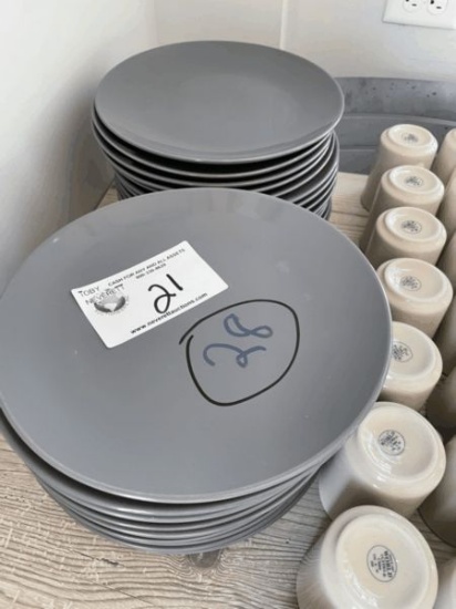 Grey 10 1/2" Plates