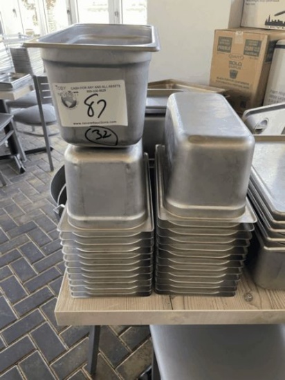1/3 6" Stainless Steel Inserts