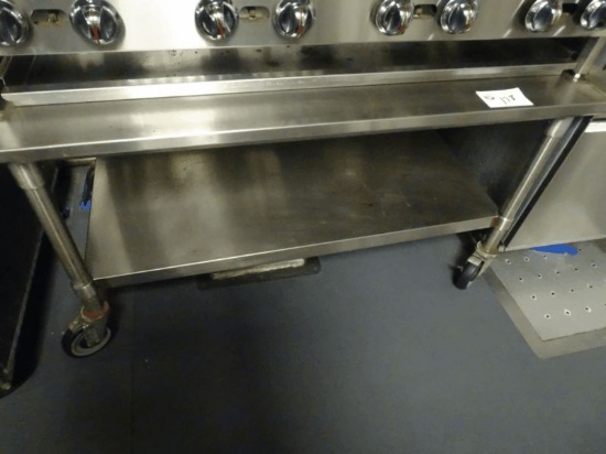 48" Stainless Equipment Stand on Castors