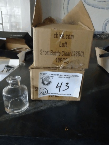 Short Clear Bottles