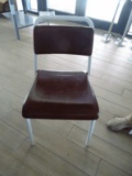 Leather & Metal Stacking Chairs
