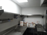 12X7x5 L-Shaped Stainless Wall Shelf