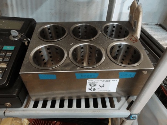 Stainless Silverware Holder