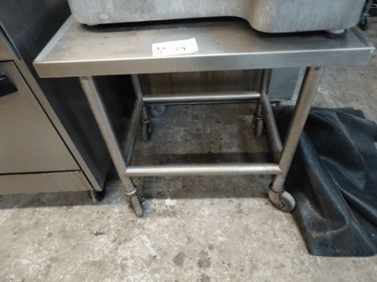 23x30 Stainless Table w/ Marine Edge