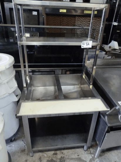 Stainless 2 Hole Steam Table