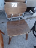 Wood & Chrome Chairs