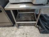 23x30 Stainless Table w/ Marine Edge