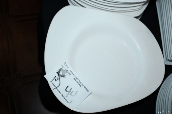12" White Plates