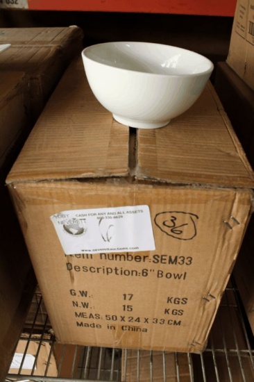Cresware SCM-33 6" White Bowl