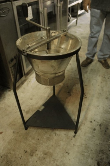 Sieve on stand