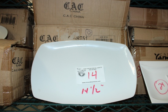CAC China COP-RT51 14.5" Coupe Rectangler Platter