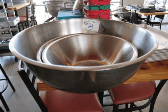 Large Stainless Mixing Bowls