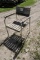 Teak and Stainless Outdoor Patio Chairs