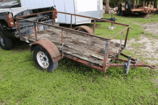 8' Sinlge Axle Utilty Trailer with Military Style Hitch
