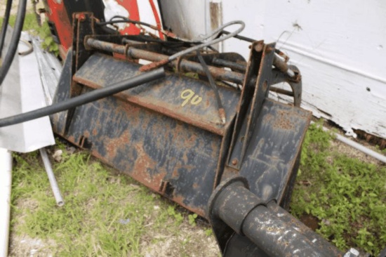 Skid Steer ATI Corp Bucket w/ 65" Grappling Hook