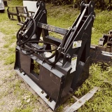 Skid Steer Landhonor Fork w/ Grappling Hook