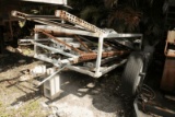 Steel 10' Utility Trailer w/ Assorted Pallet Racking