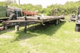 20' Utility Trailer w/ 5' Dove Tail & Ramp Tandom Single Axle