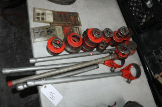 Assorted Rigid Pipe Threaders, Cutters & Dies