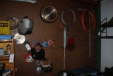 Peg Board Wall of Assorted Cut off Tools