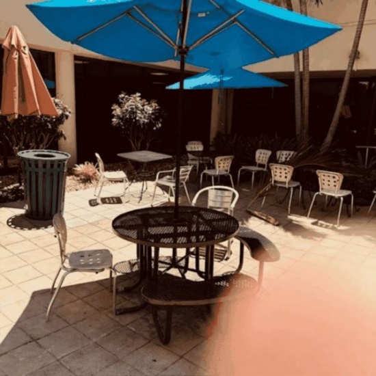 Tables with Umbreallas