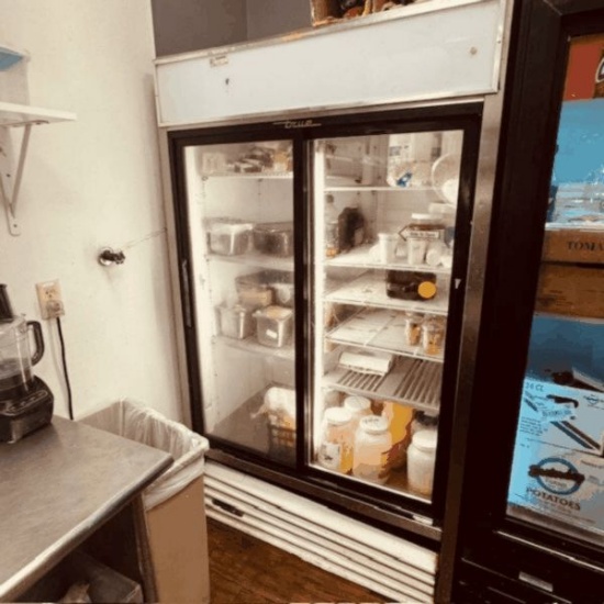 True Glass 2 Door Cooler