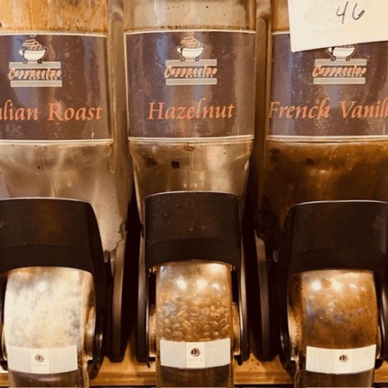 Bank of 4 Bean Dispencers
