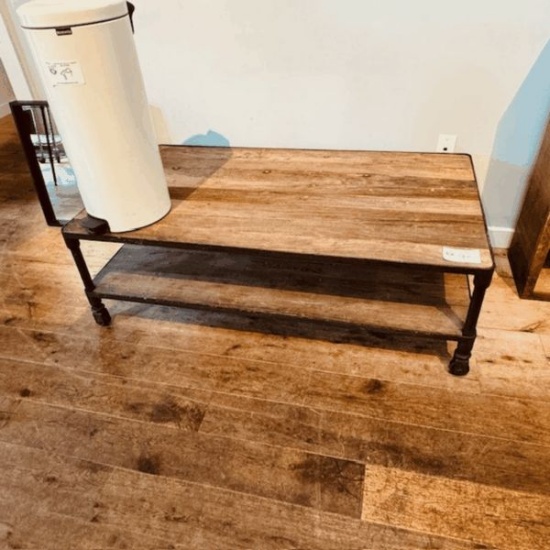 55x31" Barwood Table w/ Steel Wheels