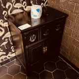 White Vanity & Black Vanity