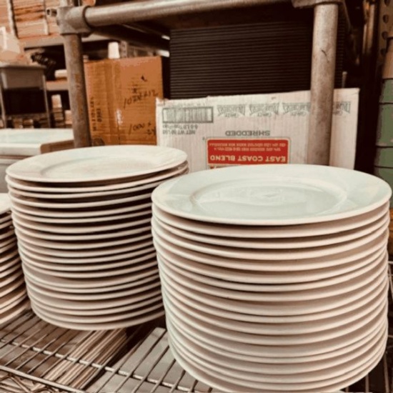 Round 10.5" White Plates