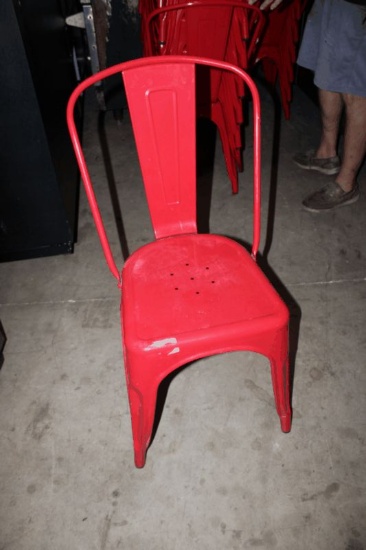 Red Metal Chairs