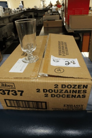 Footed High Ball Glasses