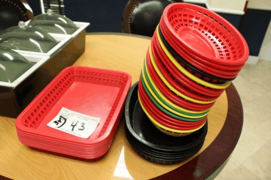 Assorted Plastic Baskets