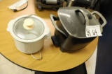 George Forman Fryer & Small Crock Pot