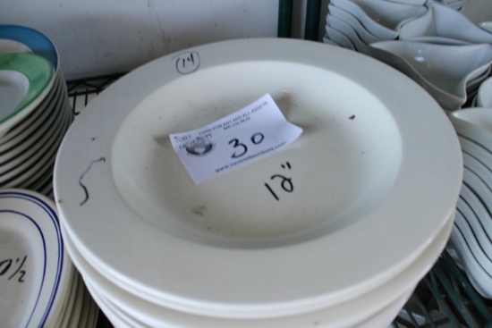 White 12" Pasta Bowls