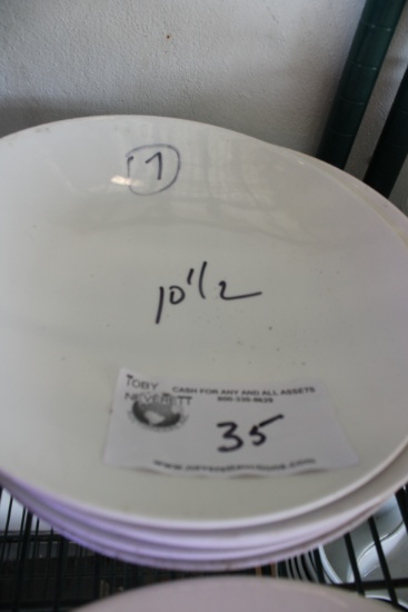 Round 10.5" White Bowls