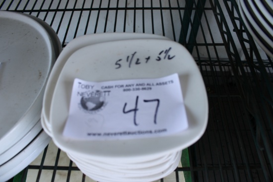White 5.5" x 5.5" B&B Plates