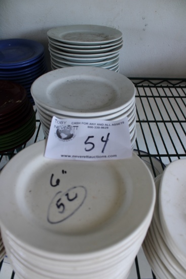 White 6" B&B Plates