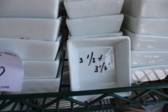 White 3.5"x3.5" Square Ramakins